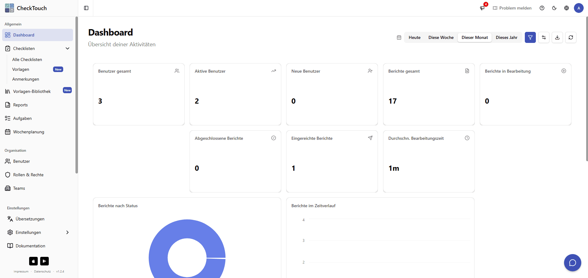 Checktouch – Einblick 2