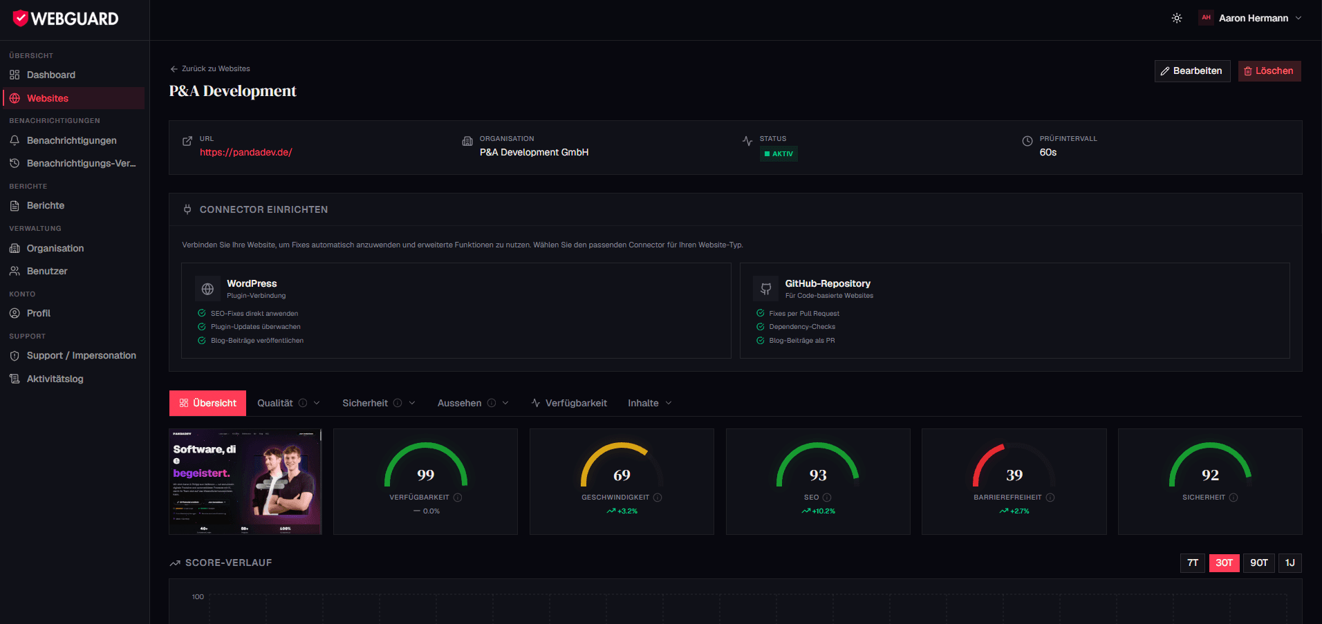 WebGuard – Einblick 1