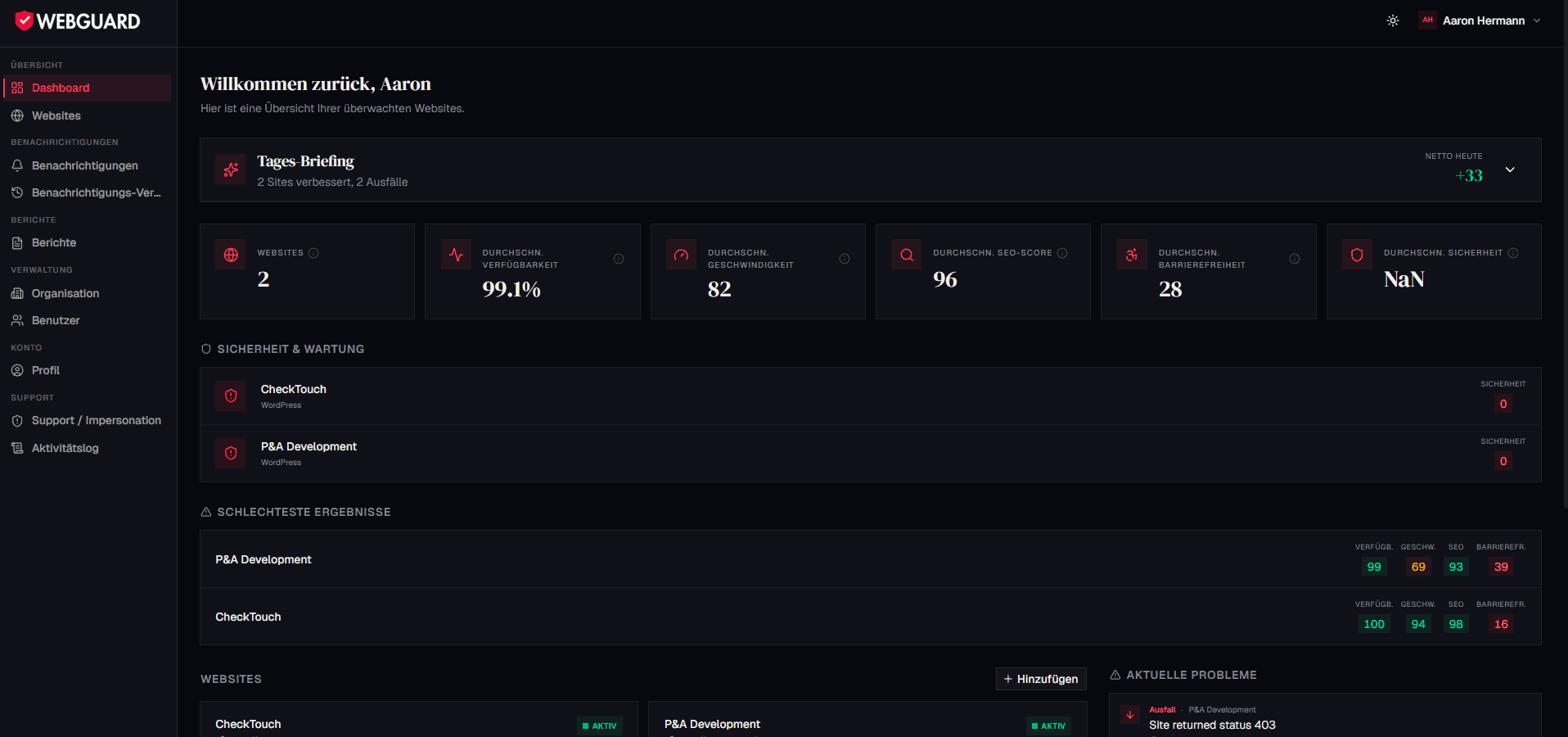 WebGuard – Einblick 2
